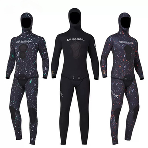 <span class=keywords><strong>Combinaison</strong></span> de plongée en néoprène 3mm 5mm 7mm CR à cellules ouvertes camouflage avec capuche pour hommes – Vente en gros - Product Image 1