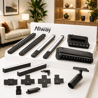 ALLWAY Projecteurs sur rail magnétiques modernes et personnalisables en aluminium, 7W, 10W, 15W, 20W, 25W, 30W, à intensité variable