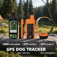 Système de suivi GPS intégré pour chiens ESEEK avec interconnexion collier-portable (IMEI) + support de charge 20 unités - Kits d'usine IP68