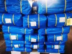 Million 100 Gsm Bâche Tailles <span class=keywords><strong>5x6</strong></span> Mètres Amérique Canada Importé Hdpe Étanche Poly Bleu Toit Bâches Couverture De Pluie Bâche - Product Image 2