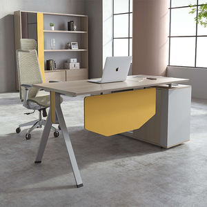 Escritorio <span class=keywords><strong>Ejecutivo</strong></span> Moderno en Forma de L de Madera para Uso <span class=keywords><strong>Comercial</strong></span> con Diseño Extensible - Product Image 5