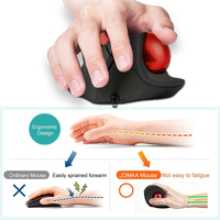Ratón Ergonómico JOMAA con Trackball, DPI Ajustable, Vertical, Cableado USB, 6 Botones, para Diestros, para Portátil, Hogar y Oficina