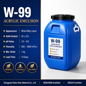 Emulsión Acrílica Base Agua W-99 para Pintura, Recubrimientos, Adhesivos, Tinta y Aplicaciones Industriales a Base de Agua - Product Image 2