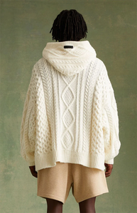 Ottoknit-<span class=keywords><strong>Sudadera</strong></span> <span class=keywords><strong>con</strong></span> <span class=keywords><strong>capucha</strong></span> de punto de Cachemira-Diseño de frente abierto premium <span class=keywords><strong>con</strong></span> tejido elástico suave - Product Image 2
