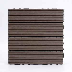 Diseño moderno WPC impermeable al aire libre cubierta de azulejos cuadrados de madera plástico compuesto cubierta piso para jardín sala de estar Baño - Product Image 4