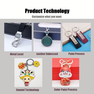Porte-clés en cuir de luxe personnalisés avec logo – Cadeau d'anniversaire sur mesure – Vente chaude – Porte-clés en cuir vierge en gros avec logo personnalisé - Product Image 4