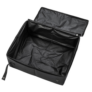 Folding <b>Cat</b> Litter <b>Box</b> Rectangle Gray And Black Waterproof Oxford Cloth Portable Pet Toilet 40x30x11cm 40x50x11cm 55x42.5x13cm - Product Image 3