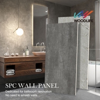 Carreaux muraux SPC modernes de luxe imperméables et ignifuges de 4 mm pour chambre à coucher, salle de bain, appartement, 600*1200 mm, vinyle SPC à âme rigide
