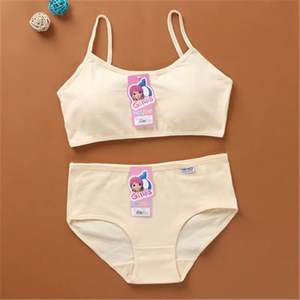 I-0074 New Design Middle School Student Kids <b>Girls</b> <b>Underwear</b> Adjustable Bra Vest Children Cotton Bra Set for <b>Girls</b> - Product Image 4