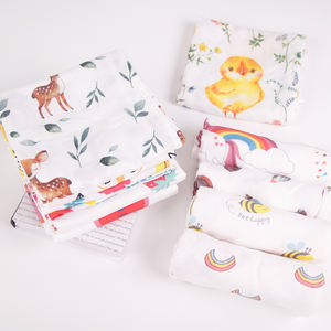 سعر جيد بسعر منخفض الشركة المصنعة للأطفال بطبقة مزدوجة من الخيزران والقطن بطانيات رمي الشاش - Product Image 2