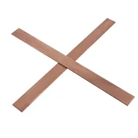 Barras de Cobre Estañado Huanhai, Aleación Cuadrada, Perforadas, para Soldadura y Doblado, Alta Pureza 99.9%, JIS ASTM