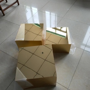 Chinaplas hiện đại cao cấp acrylic hiển thị đứng trắng tự chọn Acrylic hiển thị thực phẩm risers khối bánh hiển thị - Product Image 4