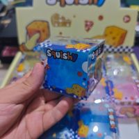 Jouet anti-stress souple et multicolore en forme de fromage, transparent, à récupération lente, pour plus de 15 ans, petit cadeau de vacances
