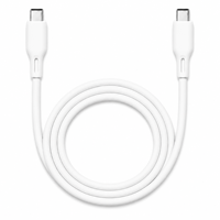Kabel Data USB-C Tipe-C 3A Pengisian Cepat 480Mbps Transmisi Data Bahan PVC Konduktor Tembaga Murni Ponsel Tablet
