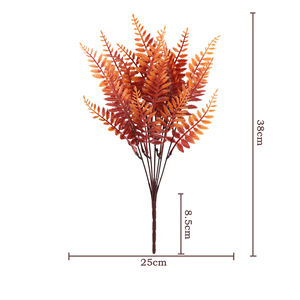 ช่อดอกไม้ประดิษฐ์พลาสติกสีเขียว ต้นยูคาลิปตัส หญ้าเปอร์เซีย ใบเงิน ต้นสน สำหรับงานแต่งงาน โรงแรม ตกแต่งภายนอก - Product Image 5