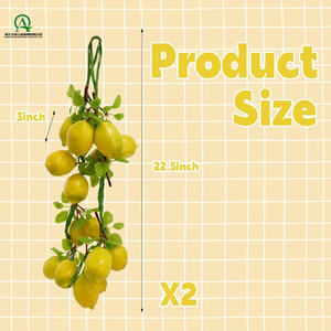 ผลไม้เทียมโฟมมะนาวจำลองเหมือนจริงสำหรับบ้านห้องครัวปาร์ตี้ผับตกแต่งตู้เครื่องประดับ - Product Image 3