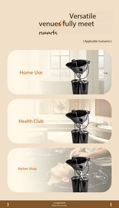 Muebles de salón de Hospital profesional, equipo de peluquería, fregadero de champú portátil con ruedas, 2 cubos, lavabo de peluquería - Product Image 5