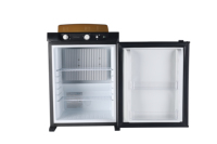 Petit réfrigérateur à gaz 62L Réfrigérateur à 3 voies Réfrigérateur au propane Réfrigérateur électrique compact pour camping-car Camion Remorque