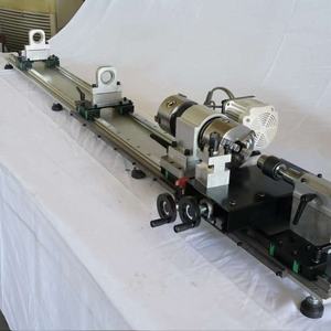 Torno de alta precisión horizontal de doble husillo y doble mandril de doble vía para reparación de tacos y palos de billar - Product Image 4