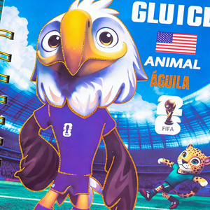 Quaderno Creativo Coppa del Mondo di Calcio 2026 Mascotte Personalizzabile 80 Fogli Colorato a Doppia Spirale con Copertine Illustrate Personalizzabili - Product Image 4