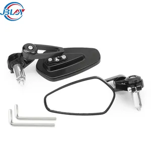 Motorbike Scooter E-Bike 7/8" 22mm Universal CNC Aluminum Rearview Mirror Motorcycle Bar End Mirrors