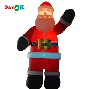 Christmas Holiday Outdoor and Indoor Yard Decoration Inflatable Santa Claus Outdoor Large Lighting Model