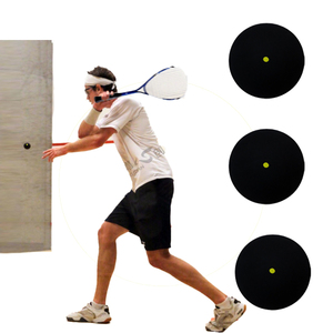Tetto da Squash a punto giallo singolo con Design ad alta visibilità con rimbalzo controllato accessorio sportivo di livello professionale - Product Image 1