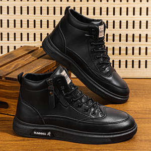 Zapatillas de Moda Casual para Hombre, Estilo Mocasín, de Media Caña, Impermeables, Color Negro, para Primavera/Verano, Cómodas para Caminar - Product Image 1