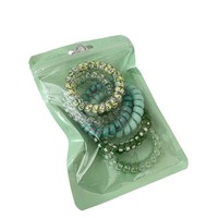 Spirales capillaires colorées effet bonbon pour l'été, élastiques minimalistes pour queue de cheval quotidienne