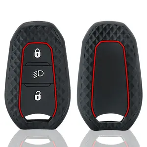 Coque de protection en silicone pour clé de voiture Peugeot 308 408 508 2008 <span class=keywords><strong>3008</strong></span> 4008 5008 et Citroën C4 C5 C6 C3-XR – Accessoires - Product Image 4