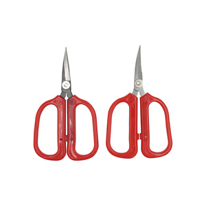 Embroidery Scissors Stainless Steel Blades <b>Plastic</b> Handles For Tailoring And Leather Trimming - Product Image 3