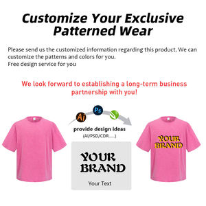 Camiseta de hombre de algodón de bambú con efecto lavado y textura desgastada, estilo vintage, con dobladillo enrollado, corte holgado, manga corta, informal y retro. - Product Image 4