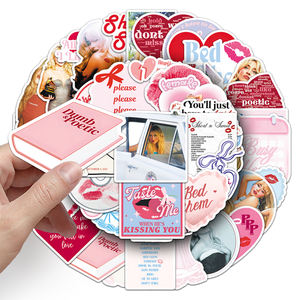 50 pièces en gros d'usine, autocollants personnalisés sur le thème des étoiles, <span class=keywords><strong>Sabrina</strong></span> Carpenter, pour réfrigérateurs, guitares et gobelets à eau - Product Image 6