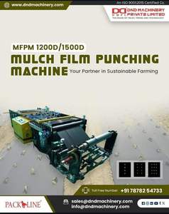 Machine de perforation automatique de film agricole MFPM 1500 D, machine de perforation de film plastique robuste - Product Image 2
