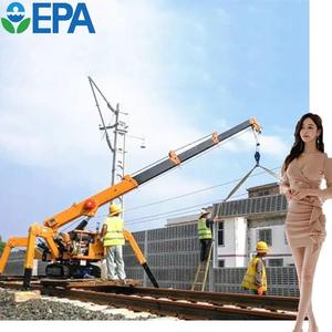 500kg and 1000kg Pick Up Diesel <b>Engine</b> Mini Crane 500kg Wire-Rope Electric <b>Hoist</b> Portable Trailer Crane - Product Image 3