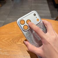 Étui magnétique scintillant à paillettes pour iPhone 16 Pro avec protection de l'objectif, antichoc, étanche, en TPU+PC+Verre+Placage