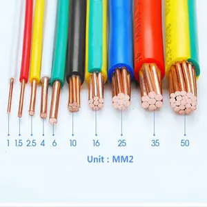 Electrical Cable Wire VDE H05V-K H05V2-K H07V2-K 0.75 mm2 PVC Electronic Cable