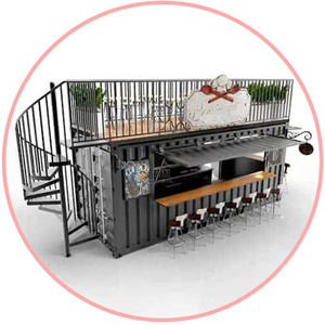 Casa Prefabricada Modular Personalizada 2025, Contenedor de Envío, Bar, Oficina, con Estructura de Acero Ligero - Product Image 4