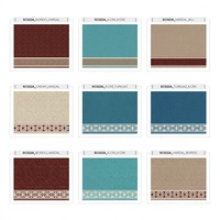 Tapis de prière mural Adiva pour mosquée, moderne, jacquard floral, en polyester tissé, à poils longs, avec envers en jute rembourré, fabriqué à la machine pour la maison