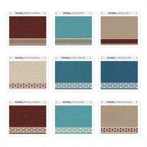Adiva Mosque Prayer <b>Roll</b> Wall <b>Carpet</b> Modern Floral Jacquard Woven Polyester High Pile Cushioned Jute Backing Machine Made - Product Image 1