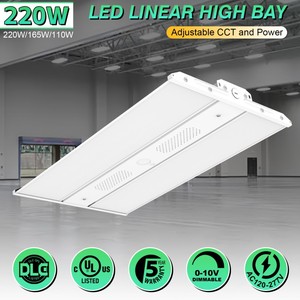 2FT 3FT 4FT LED Linear High Bay <b>Lights</b> 150W 300W 400W 500W Shop Fixture 150LM/W 0-10V Dim Linear Hanging <b>Light</b> for <b>Workshops</b> - Product Image 2