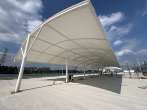 Cubierta de Membrana para Piscina Exterior Moderna, Protección Solar, Aplicación en Garajes de Hoteles, Estructura de Membrana Ecológica, Impermeable y Resistente a la Tensión - Product Image 6