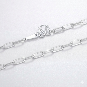 Collar Gargantilla Minimalista de Platino PT950 con Eslabones Cubanos de Miami, Diseño Delicado y Personalizado, para Regalo Unisex - Product Image 4