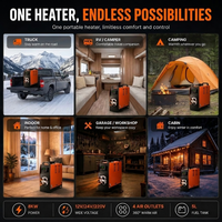 Chauffage diesel portable de haute qualité 8KW 12V 24V 220V avec écran LCD et contrôle par application Bluetooth pour camion, camping-car et camping