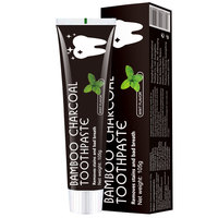 Prix de Gros Soins Dentaires Blanchiment des Dents Dentifrice au Charbon Actif de Bambou Noir Naturel 105g