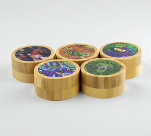 Tapa Manual de Bambú con Dientes Afilados Personalizada para Molinillo de Hierbas, Cepillo Raspador de Cocina, 4 Piezas, Biodegradable, para Especias - Product Image 3