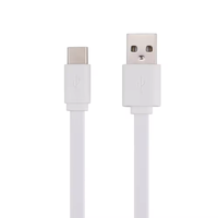 Stock de liquidation d'usine 0.5M PVC plat 2.1A câble USB de Type C à Charge rapide pour imprimante /// OPPO avec cuivre pur