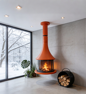 <span class=keywords><strong>Cheminée</strong></span> suspendue contemporaine sur mesure JingXin pour villas de luxe |   WarmHeaven OEM et ODM disponibles - Product Image 6