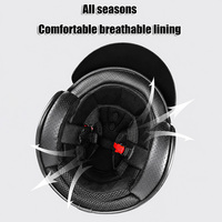 Casque de moto classique rétro 3/4 homologué DOT, casque ouvert pour scooter électrique, conduite urbaine, cruiser