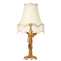 Gioielli top barocco angelo vintage illuminazione decorativa lampada da tavolo in stile americano lampade in ottone antico lusso